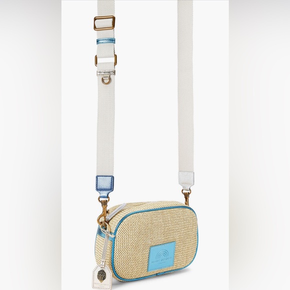 Kurt Geiger London Small Southbank Canvas Camera Crossbody Bag New with Dustbag - Picture 7 of 8